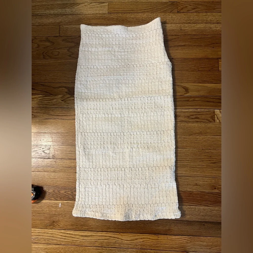 Zara Ivory Woven Ribbed Door Mat